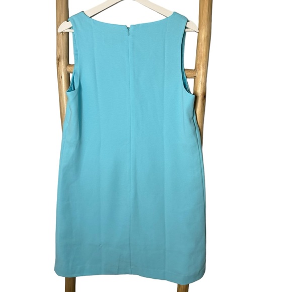 Lilly Pulitzer Penelope blue Ibiza embellished sleeveless shift dress women’s 8 - Picture 4 of 10